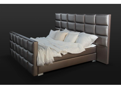 Gray Double bed Modern Bedroom Beds Elegant Leather Beds new
