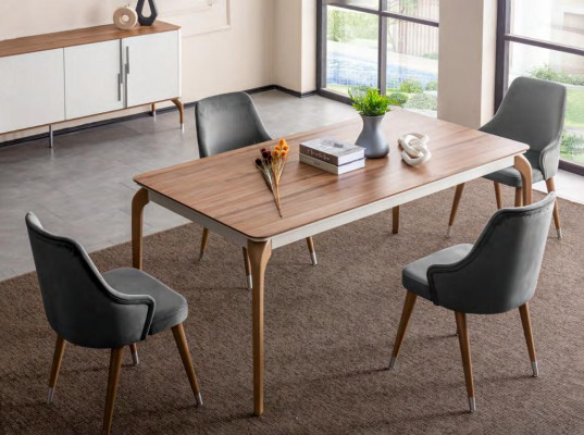 Luxury Dining room Set Dining table 6x Chairs 7 pcs Modern Table Dining set new