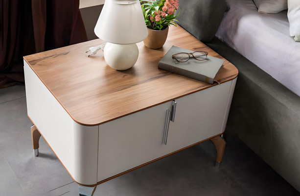 Luxurious Bedroom Set Luxury Complete's Bed 2x Bedside table Modern 3-piece new