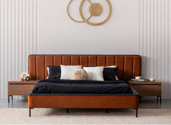 Modern Beds Luxury Orange Sleep Room new Bed Design Luxury Double Hotel