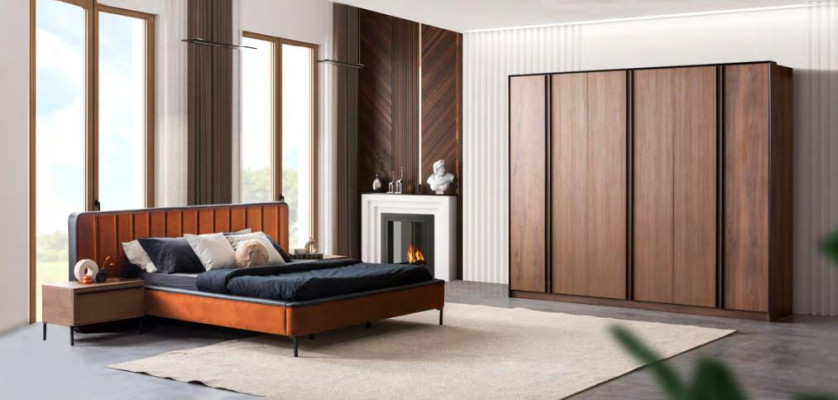 Modern Beds Luxury Orange Sleep Room new Bed Design Luxury Double Hotel