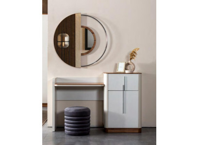 Modern White Design Dressing table with Mirror Luxury Bedroom Furniture 2pcs new