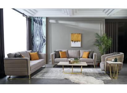 Couch set fabric sofa sofa set upholstered sofa gray modern set 3 pieces