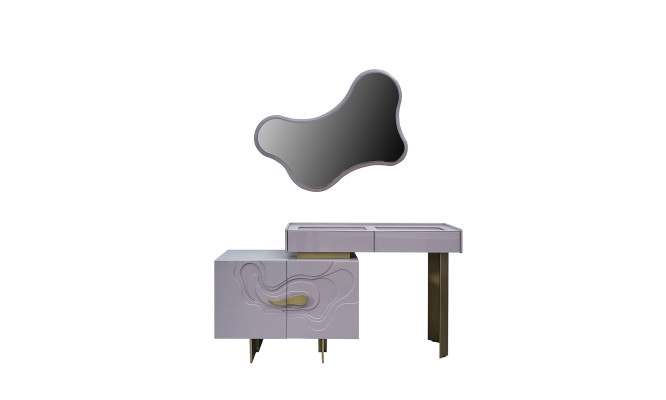 Dressing Tables Console Set Chest of drawers with Mirror Bedroom Rosa Wood