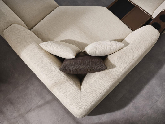 Living room Set Corner sofa U-shape Sofa Couch Luxury Coffee table Modern Stool