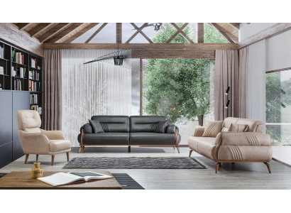 Three Seater Sofas Living room Designer Upholstered furniture Armchair Modern Upholstered Sofas