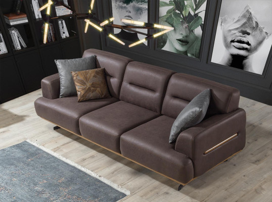 Luxury Furnishings Upholstery Seat Armchair Living room Furniture Sofa Couch Three Seater