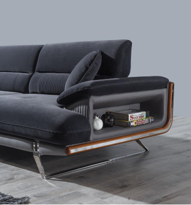 Living room Sofa Three-seater Upholstered furniture Couch Furnishings Textile Furniture new