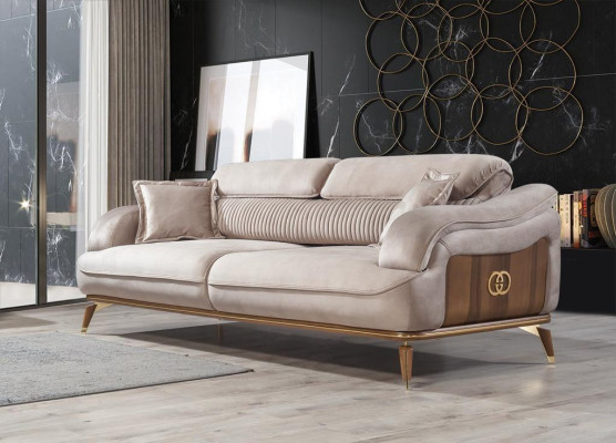 Living room Furniture Three Seater Sofa Couch Upholstery Furniture Modern Designer Furnishings