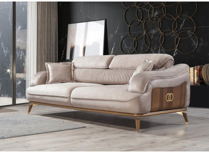 Living room Furniture Three Seater Sofa Couch Upholstery Furniture Modern Designer Furnishings