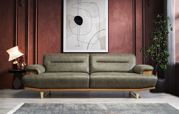 Three Seater Sofa Couch Modern Furniture Living room Furnishings Upholstery Seat