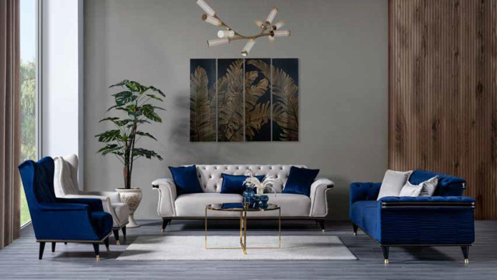 Modern Chesterfield sofa set Luxury couches Noble Chesterfield sofas