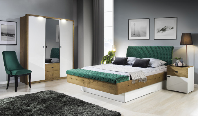 Designer Upholstered bed Bed Beds Fabric Wood Luxury marriage bed 180x200cm Double bed
