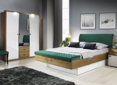 Designer Upholstered bed Bed Beds Fabric Wood Luxury marriage bed 180x200cm Double bed