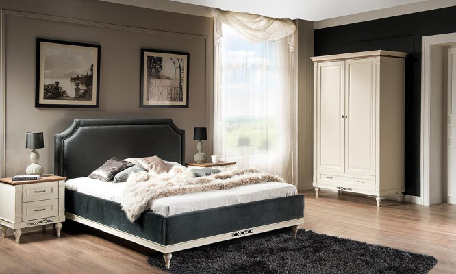 Bed Upholstery Design Luxury Hotel Beds Marriage 140/160cm Sleep Room Double Textile