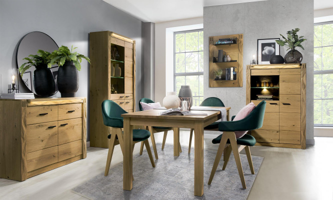 Extendable Design Wooden Table Table Dining Living room Wood Tables new 160/200cm new