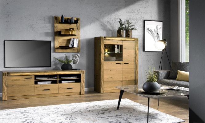 Display case Sideboard Wardrobe Shelf Modern Style Living room Chests of drawers Glass Collection
