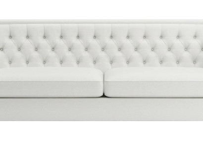White Three Seater Chesterfield Modern Design Couch Textile Sofa new Original Furniture