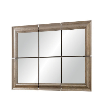 Modern Large Mirror Wall mirror Real Wood Frame hanging mirror new 146x105cm