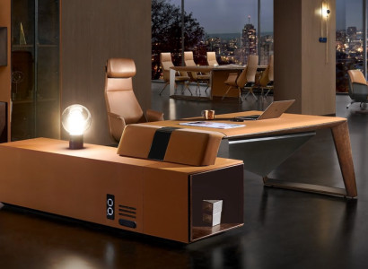 Designer Office Work Room Set Armchair Corner desk Complete Set