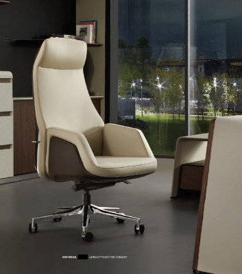 Design Office Desk Table Armchair Furnishings Corner Table with Chair 2pcs.