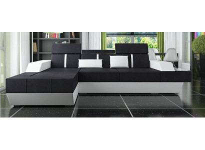 Fabric sofa Corner sofa Textile sofa Sofa + USB Living landscape Upholstery made to measure
