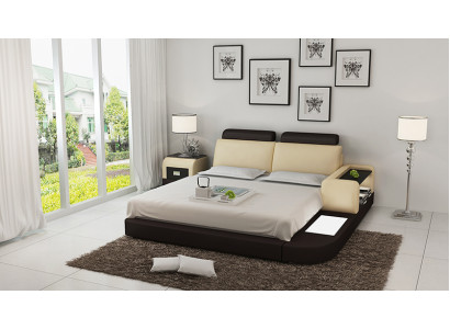 Bed with USB Upholstered bed Luxury bed Double bed Marriage bed Beds 140/160/180 cm
