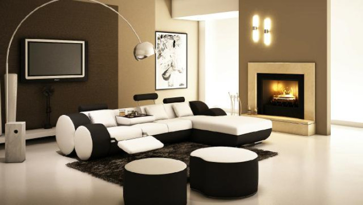 DESIGNER LEATHER SOFA Suite Corner sofa Leather Corner sofa Living landscape LEATHER COUCH