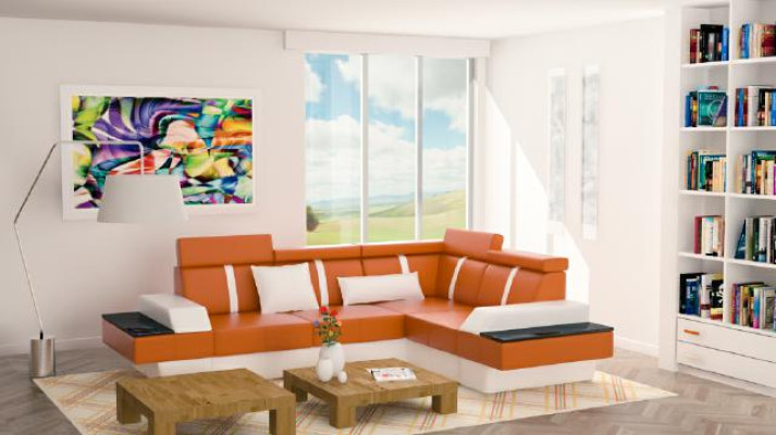Designer Living landscape Corner sofa new Couch Sofa Upholstery Leather Sofa Sofas Suite