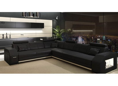 Corner sofa Sofa Couch Upholstery Seat Corner Textile Fabric Living landscape Leather EbernW