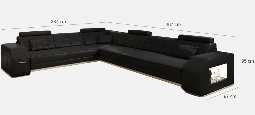 Corner sofa Sofa Couch Upholstery Seat Corner Textile Fabric Living landscape Leather EbernW