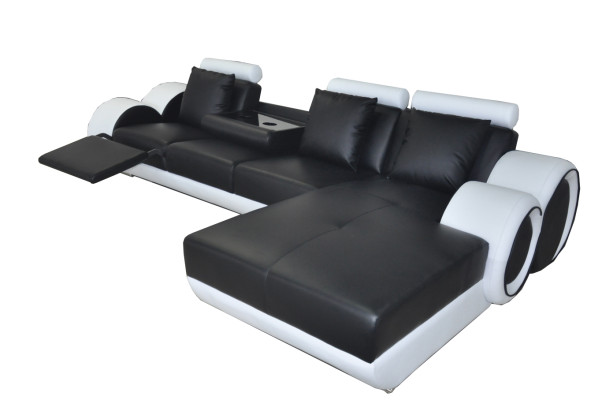 Design Sofa Couch Corner Leather Corner Suite Corner Landscape Upholstery L-shape