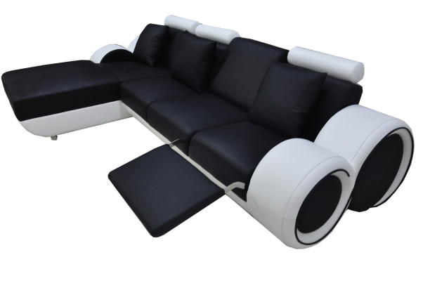 Design Sofa Couch Corner Leather Corner Suite Corner Landscape Upholstery L-shape