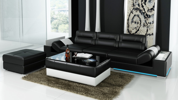 Leather sofa sofa couch sofa set new 3+3 seater suite design new