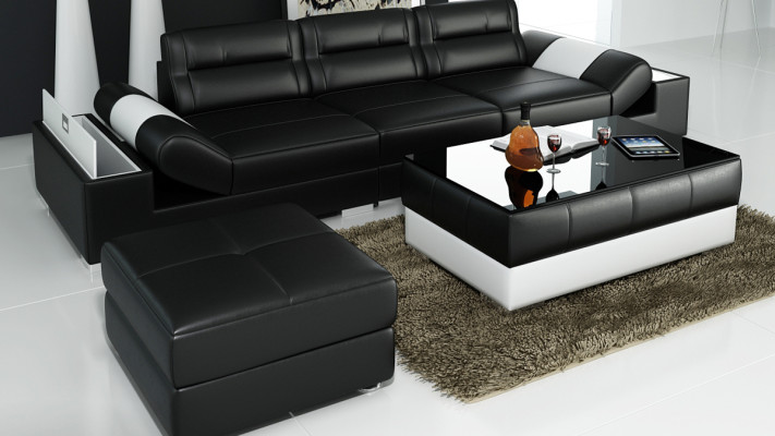 Leather sofa sofa couch sofa set new 3+3 seater suite design new