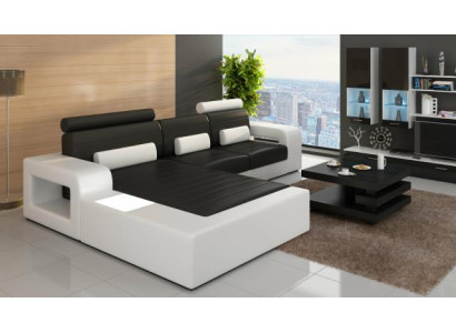 Leather *MOD H2209 BETA* Corner sofa Suite LEDERCOUCH new SOFA Suite Corner sofa