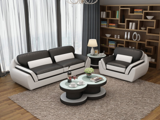 Leather sofa couch sofa set 3+1 seater suite design modern new sofa