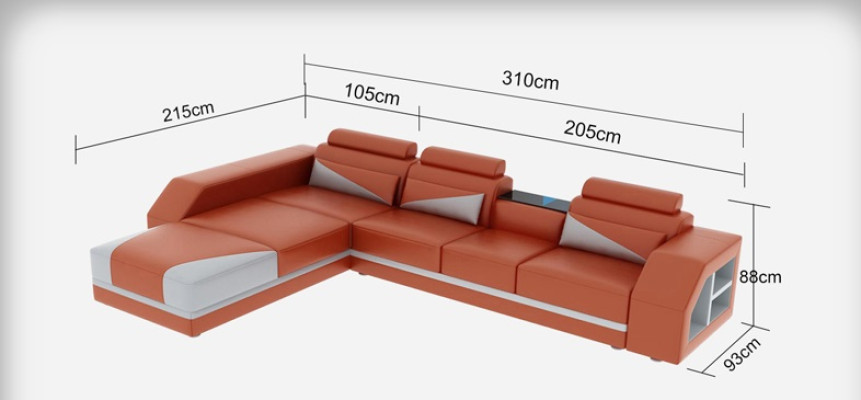 Leather Corner Sofa Couch Suite Corner Sofas Couches Upholstery Living landscape