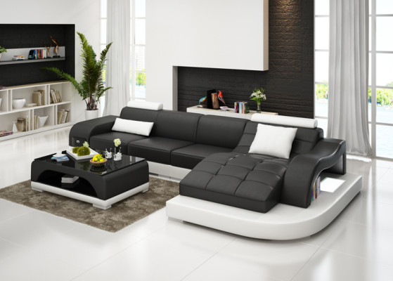 Leather Corner Sofa Couch Living landscape Luxury Suite Corner Sofas Couches