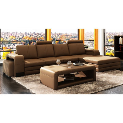exclusive s Leather Corner sofa Stylish design for timeless elegance