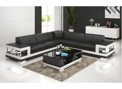 Leather sofa Couch Living landscape Corner Modern Sofa Corner sofa Design Suite