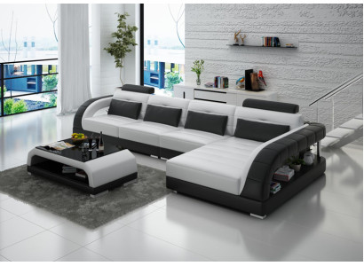 Leather sofa Couch Living landscape Corner Modern Corner sofa Design Sofa Suite