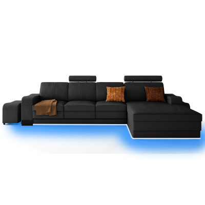 exclusive s Leather Corner sofa Stylish design for timeless elegance