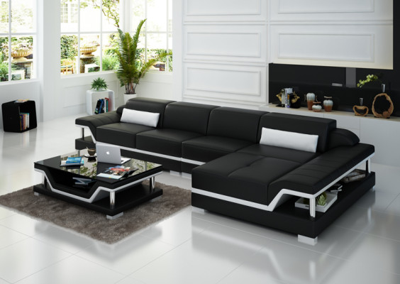 Design leather sofa sofa couch upholstery corner suite seating set leather couches 8004C