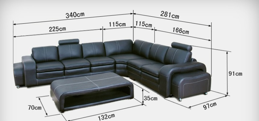 Leather sofa sofa couch living landscape corner sofa corner suite design modern new A1109