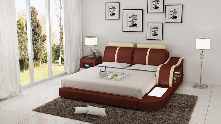 Bed Design Luxury Luxury Beds Leather Modern Bedroom 140/160/180 cm