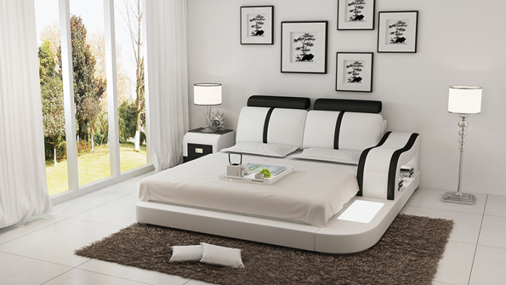 Bed Design Luxury Luxury Beds Leather Modern Bedroom 140/160/180 cm