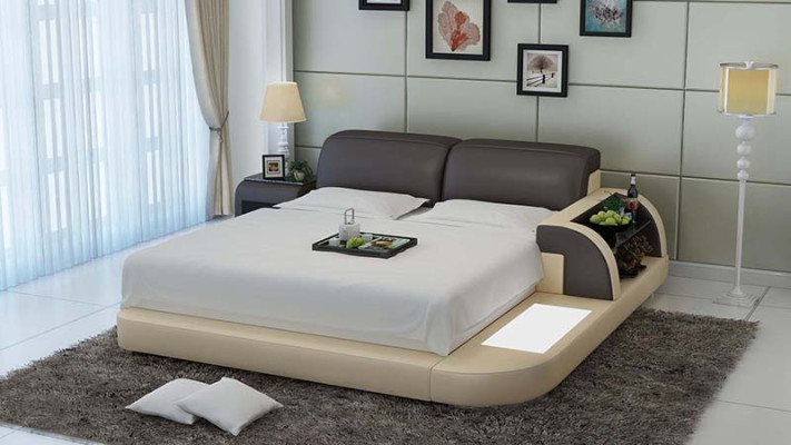 Bed Design Luxury Luxury Beds Leather Modern Bedroom 140/160/180 LB8812