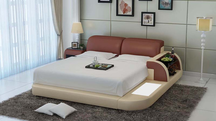 Bed Design Luxury Luxury Beds Leather Modern Bedroom 140/160/180 LB8812