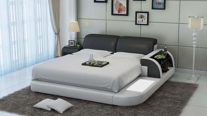 Bed Design Luxury Luxury Beds Leather Modern Bedroom 140/160/180 LB8812